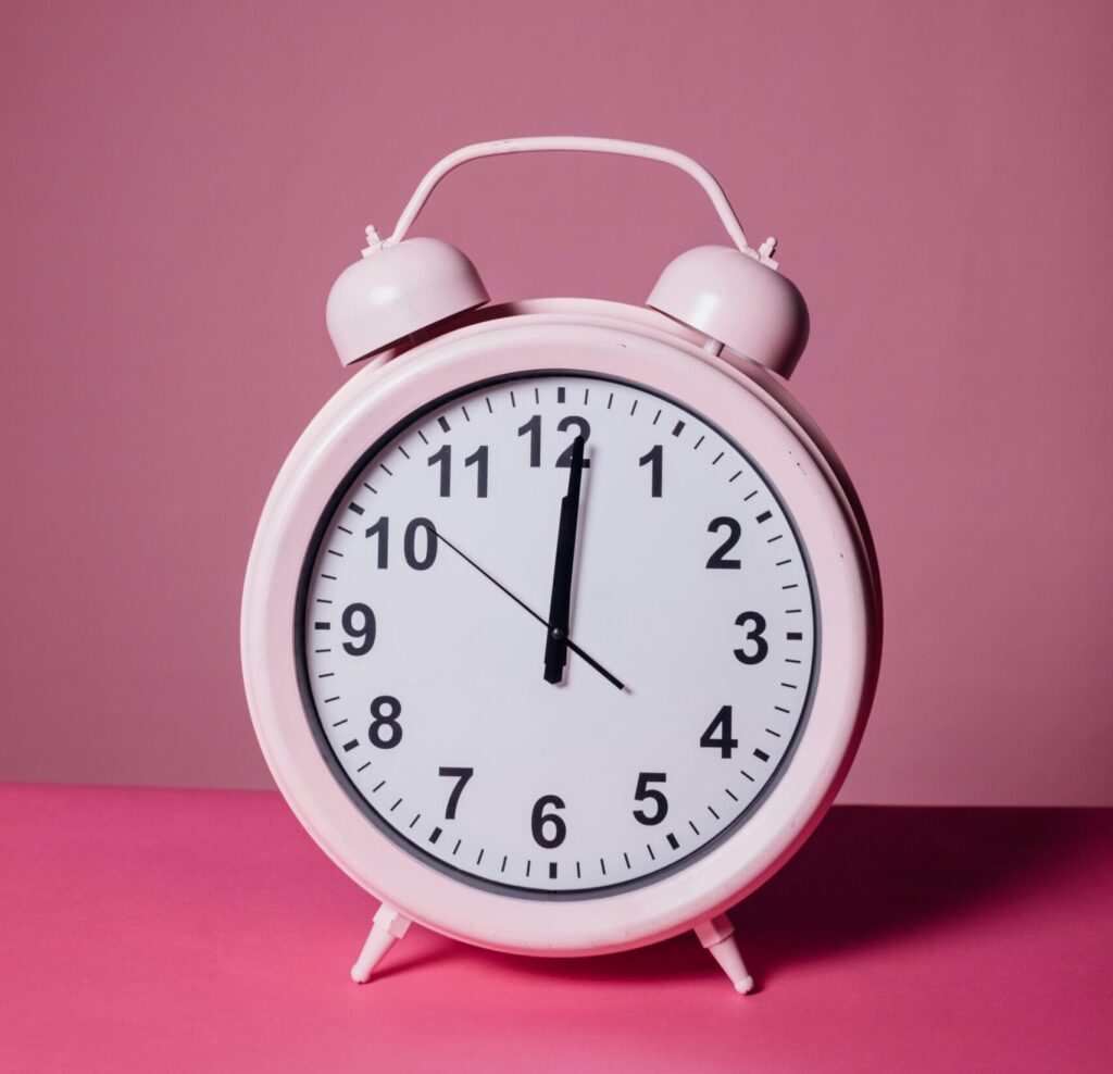 Horloge temps qui passe gestion du temps